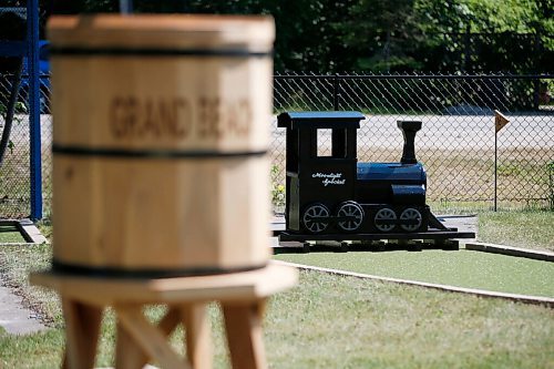 JOHN WOODS / WINNIPEG FREE PRESS
Brett and Karen Chestley, have rebuilt and are opening the the mini-putt course in Grand Marais Tuesday, June 29, 2021. The course was abandoned decades ago by its former owners.

Reporter: Martin