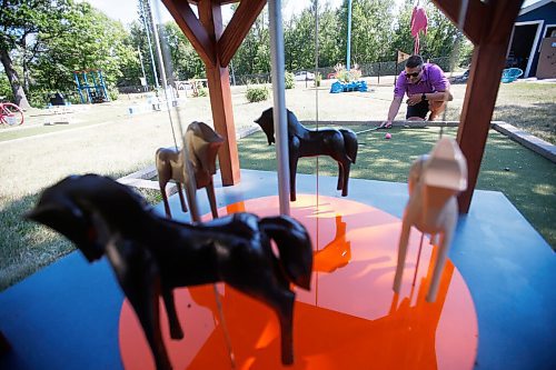 JOHN WOODS / WINNIPEG FREE PRESS
Brett and Karen Chestley, have rebuilt and are opening the the mini-putt course in Grand Marais Tuesday, June 29, 2021. The course was abandoned decades ago by its former owners.

Reporter: Martin