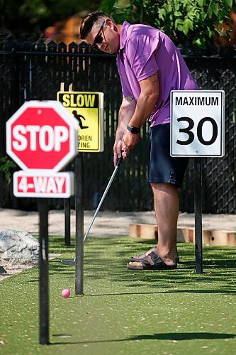 JOHN WOODS / WINNIPEG FREE PRESS
Brett and Karen Chestley, have rebuilt and are opening the the mini-putt course in Grand Marais Tuesday, June 29, 2021. The course was abandoned decades ago by its former owners.

Reporter: Martin