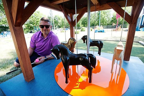 JOHN WOODS / WINNIPEG FREE PRESS
Brett and Karen Chestley, have rebuilt and are opening the the mini-putt course in Grand Marais Tuesday, June 29, 2021. The course was abandoned decades ago by its former owners.

Reporter: Martin