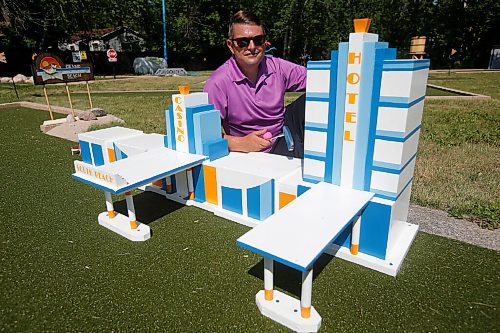 JOHN WOODS / WINNIPEG FREE PRESS
Brett and Karen Chestley, have rebuilt and are opening the the mini-putt course in Grand Marais Tuesday, June 29, 2021. The course was abandoned decades ago by its former owners.

Reporter: Martin