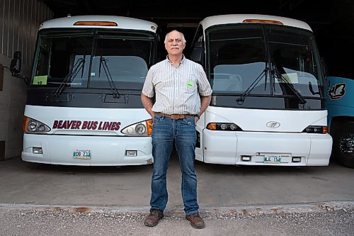 ALEX LUPUL / WINNIPEG FREE PRESS  

John Fehr, owner of Beaver Bus Lines, poses for a portrait on Wednesday, June 30, 2021. A group of 14 Manitoba charter and intercity bus operators are pleading with the province for support--and not getting any.