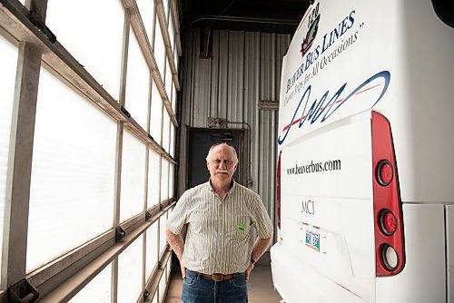 ALEX LUPUL / WINNIPEG FREE PRESS  

John Fehr, owner of Beaver Bus Lines, poses for a portrait on Wednesday, June 30, 2021. A group of 14 Manitoba charter and intercity bus operators are pleading with the province for support--and not getting any.