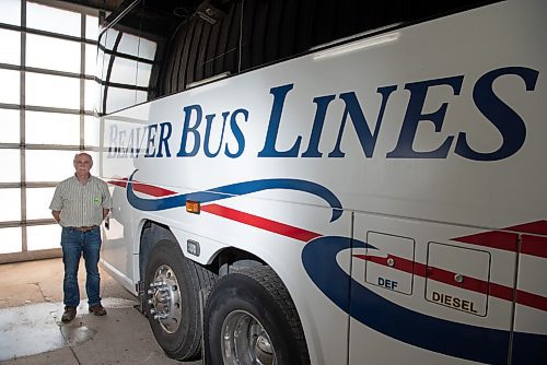 ALEX LUPUL / WINNIPEG FREE PRESS  

John Fehr, owner of Beaver Bus Lines, poses for a portrait on Wednesday, June 30, 2021. A group of 14 Manitoba charter and intercity bus operators are pleading with the province for support--and not getting any.