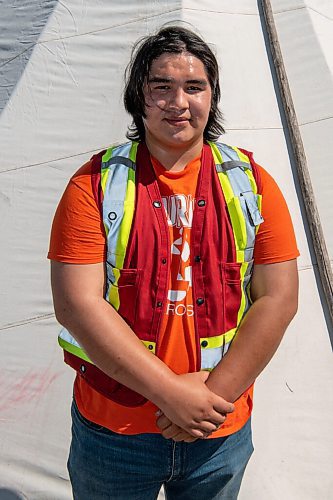 ALEX LUPUL / WINNIPEG FREE PRESS  

River Nepinak-Fontaine, Coordinator for Anishiative, poses for a portrait in Winnipeg on Thursday, July 1, 2021.

Reporter: Cody Sellar