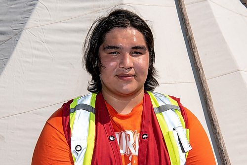 ALEX LUPUL / WINNIPEG FREE PRESS  

River Nepinak-Fontaine, Coordinator for Anishiative, poses for a portrait in Winnipeg on Thursday, July 1, 2021.

Reporter: Cody Sellar