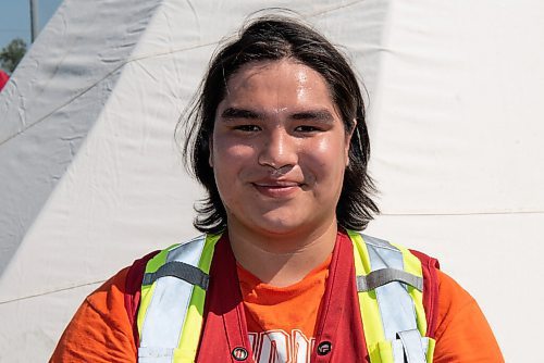 ALEX LUPUL / WINNIPEG FREE PRESS  

River Nepinak-Fontaine, Coordinator for Anishiative, poses for a portrait in Winnipeg on Thursday, July 1, 2021.

Reporter: Cody Sellar