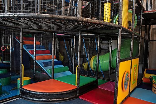 ALEX LUPUL / WINNIPEG FREE PRESS  

An indoor playground at the Niverville Community Resource & Recreation Centre is photographed on Thursday, July 1, 2021.

Reporter: Mike Sawatzky