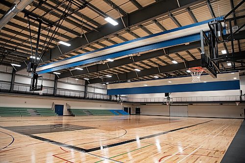 ALEX LUPUL / WINNIPEG FREE PRESS  

The multi-sport court at the Niverville Community Resource & Recreation Centre is photographed from on Thursday, July 1, 2021.

Reporter: Mike Sawatzky