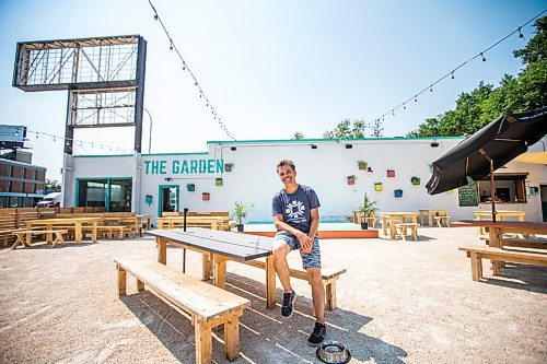 MIKAELA MACKENZIE / WINNIPEG FREE PRESS

Kristjan Harris poses for a portrait at the newly opened Garden 955 beer garden at 955 Portage Avenue in Winnipeg on Friday, July 2, 2021. For Ben Sigurdson story.
Winnipeg Free Press 2021.