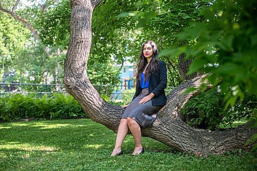 MIKAELA MACKENZIE / WINNIPEG FREE PRESS

Joëlle Pastora Sala, lawyer and advocate with the Public Interest Law Centre, poses for a portrait in her front yard in Winnipeg on Wednesday, July 7, 2021. For Erik Pindera story.
Winnipeg Free Press 2021.