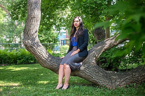 MIKAELA MACKENZIE / WINNIPEG FREE PRESS

Joëlle Pastora Sala, lawyer and advocate with the Public Interest Law Centre, poses for a portrait in her front yard in Winnipeg on Wednesday, July 7, 2021. For Erik Pindera story.
Winnipeg Free Press 2021.