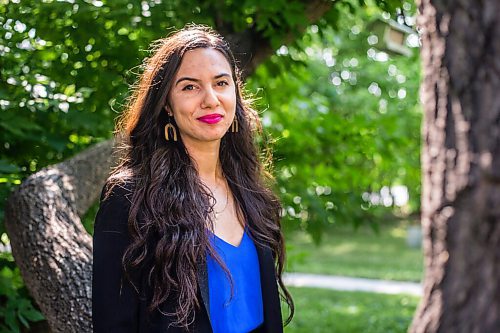 MIKAELA MACKENZIE / WINNIPEG FREE PRESS

Joëlle Pastora Sala, lawyer and advocate with the Public Interest Law Centre, poses for a portrait in her front yard in Winnipeg on Wednesday, July 7, 2021. For Erik Pindera story.
Winnipeg Free Press 2021.