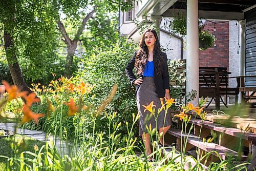 MIKAELA MACKENZIE / WINNIPEG FREE PRESS

Joëlle Pastora Sala, lawyer and advocate with the Public Interest Law Centre, poses for a portrait in her front yard in Winnipeg on Wednesday, July 7, 2021. For Erik Pindera story.
Winnipeg Free Press 2021.