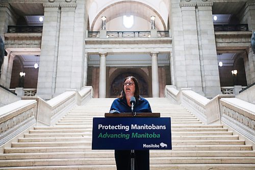 JOHN WOODS / WINNIPEG FREE PRESS
Health and Seniors Care Minister Heather Stefanson along with Advanced Education, Skills and Immigration Minister Wayne Ewasko and Economic Development and Jobs Minister Ralph Eichler announced new nursing program today at the Manitoba Legislature n Winnipeg Thursday, July 8, 2021.

Reporter: ?