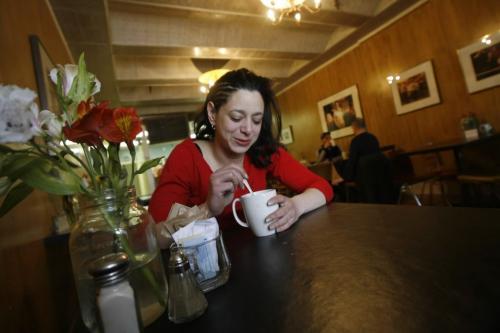 MIKE.DEAL@FREEPRESS.MB.CA 100403 - Saturday, April 3rd, 2010 Talia Syrie owner of The Tallest Poppy restaurant at 631 Main Street. See On7 story MIKE DEAL / WINNIPEG FREE PRESS