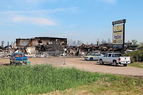 Canstar Community News A fire burned down a McGillivray Boulevard business complex housing Pool Pros and Spartans Gymnastics, among other companies, on June 30. (GABRIELLE PICHÉ/CANSTAR COMMUNITY NEWS/HEADLINER)