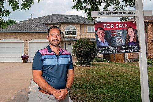 ALEX LUPUL / WINNIPEG FREE PRESS  

Michael Froese, broker and manager, Royal LePage Prime Real Estate poses for a portrait in front of property for sale in Winnipeg on Tuesday, July 13, 2021. The latest house survey from Royal LePage shows an 18.9 per cent increase in median house prices year over year in Winnipeg during the second quarter.

Reporter: Martin Cash