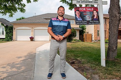 ALEX LUPUL / WINNIPEG FREE PRESS  

Michael Froese, broker and manager, Royal LePage Prime Real Estate poses for a portrait in front of property for sale in Winnipeg on Tuesday, July 13, 2021. The latest house survey from Royal LePage shows an 18.9 per cent increase in median house prices year over year in Winnipeg during the second quarter.

Reporter: Martin Cash