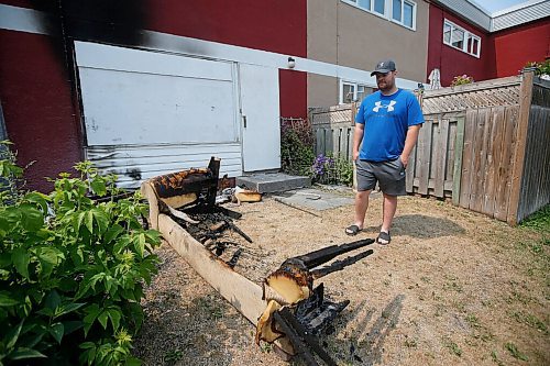 JOHN WOODS / WINNIPEG FREE PRESS
Nik Lynam, whose family was a victim of an arsonist, is photographed outside his Willow Park home in Winnipeg Tuesday, July 13, 2021. 

Reporter: ?