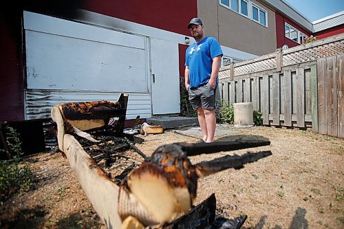 JOHN WOODS / WINNIPEG FREE PRESS
Nik Lynam, whose family was a victim of an arsonist, is photographed outside his Willow Park home in Winnipeg Tuesday, July 13, 2021. 

Reporter: ?