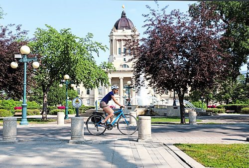 RUTH BONNEVILLE / WINNIPEG FREE PRESS

49.8  Legislative Grounds 

A cyclist rides along Assiniboine Avenue next to the Legislative Grounds Wednesday morning. 

Story on how the Legislative Grounds are a gathering place for our community for many different  occasions.  

See Reporter: Ben Waldman 


July 14, 2021