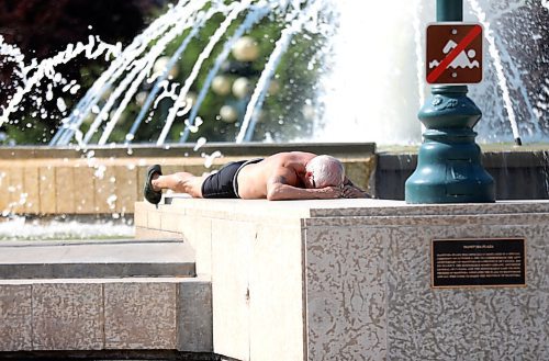 RUTH BONNEVILLE / WINNIPEG FREE PRESS

49.8  Legislative Grounds 

A man relaxes in the sunshine next to the Legislative fountain after a bike ride on Wednesday. 

Story on how the Legislative Grounds are a gathering place for our community for many different  occasions.  

See Reporter: Ben Waldman 


July 14, 2021