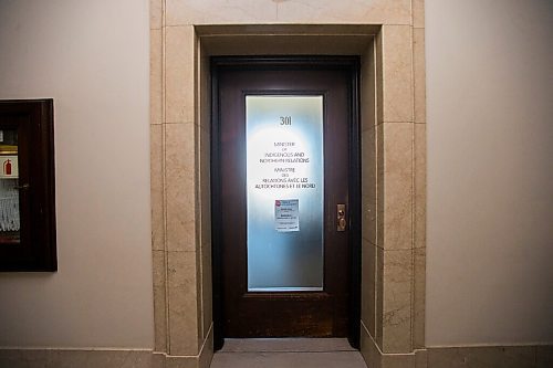 MIKAELA MACKENZIE / WINNIPEG FREE PRESS

Minister Eileen Clarke's office at the Manitoba Legislative Building in Winnipeg on Wednesday, July 14, 2021. For Dylan story.
Winnipeg Free Press 2021.