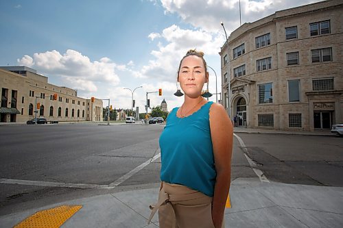 MIKE DEAL / WINNIPEG FREE PRESS
Jaimie Isaac, WAG Curator of Indigenous and Contemporary Art is one of several local Indigenous artists/authors sharing their thoughts on what should replace the toppled statue of Queen Victoria on the grounds of the Legislative building.
210714 - Wednesday, July 14, 2021.