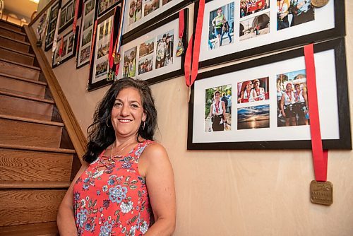 ALEX LUPUL / WINNIPEG FREE PRESS  

Corrine Norris, a nurse who has vaccinated more than 10,000 Manitobans against COVID-19 at the RBC Convention Centre, poses for a portrait at her home in Winnipeg on Friday, July 16, 2021.

Reporter: Danielle Da Silva