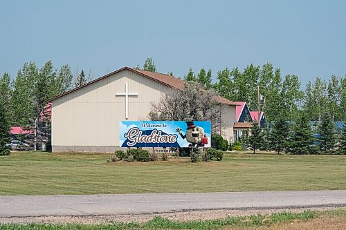 MIKE DEAL / WINNIPEG FREE PRESS
The town of Gladstone, MB, where Eileen Clarke the MLA for Agassiz is from.
210716 - Friday, July 16, 2021.