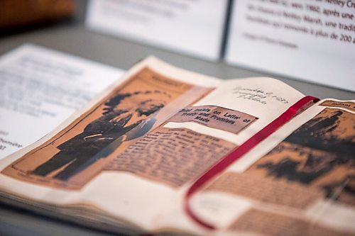 MIKAELA MACKENZIE / WINNIPEG FREE PRESS

Newspaper clippings in a display about Treaty One at the Manitoba Museum in Winnipeg on Tuesday, July 20, 2021. For --- story.
Winnipeg Free Press 2021.