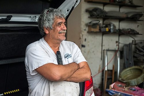 MIKAELA MACKENZIE / WINNIPEG FREE PRESS

Denis Gobeil, owner of Good'n Tension Auto Body in St. Adolphe, speaks to the Free Press on Wednesday, July 21, 2021. For Cody story.
Winnipeg Free Press 2021.