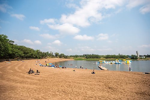 MIKAELA MACKENZIE / WINNIPEG FREE PRESS

Low water levels at the beach at Lake Minnewasta, where the town of Morden gets its water, on Thursday, July 22, 2021. For Kevin Rollason story.
Winnipeg Free Press 2021.