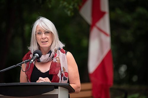 ALEX LUPUL / WINNIPEG FREE PRESS  

Minister Patty Hajdu, federal Minister of Health, is photographed during a press conference at Stephen Juba Park in Winnipeg on Thursday, July 22, 2021.