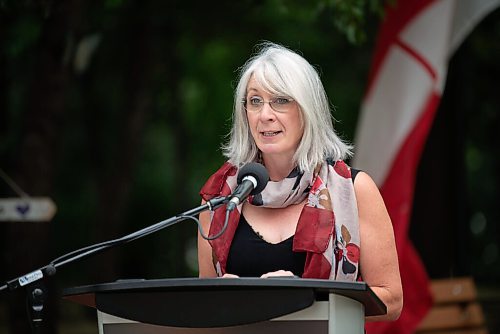 ALEX LUPUL / WINNIPEG FREE PRESS  

Minister Patty Hajdu, federal Minister of Health, is photographed during a press conference at Stephen Juba Park in Winnipeg on Thursday, July 22, 2021.