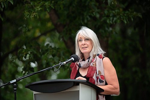 ALEX LUPUL / WINNIPEG FREE PRESS  

Minister Patty Hajdu, federal Minister of Health, is photographed during a press conference at Stephen Juba Park in Winnipeg on Thursday, July 22, 2021.