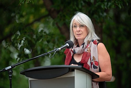 ALEX LUPUL / WINNIPEG FREE PRESS  

Minister Patty Hajdu, federal Minister of Health, is photographed during a press conference at Stephen Juba Park in Winnipeg on Thursday, July 22, 2021.