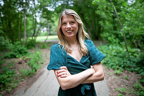 Daniel Crump / Winnipeg Free Press. Alison Hall is a New York-based TV reporter with roots in Winnipeg. Hall, who often spends holidays with family in Winnipeg, is visiting for the first time since the start of the pandemic. July 22, 2021.