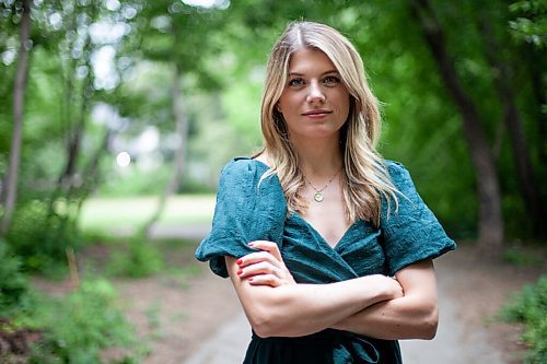 Daniel Crump / Winnipeg Free Press. Alison Hall is a New York-based TV reporter with roots in Winnipeg. Hall, who often spends holidays with family in Winnipeg, is visiting for the first time since the start of the pandemic. July 22, 2021.