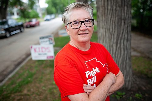 Daniel Crump / Winnipeg Free Press. Luanne Karn opposes Bill 64 over concerns it would take away the local voice on education that school boards provide. She spoke to city council to urge council to formally oppose the bill on Thursday. July 22, 2021.