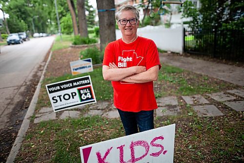 Daniel Crump / Winnipeg Free Press. Luanne Karn opposes Bill 64 over concerns it would take away the local voice on education that school boards provide. She spoke to city council to urge council to formally oppose the bill on Thursday. July 22, 2021.