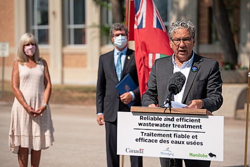 ALEX LUPUL / WINNIPEG FREE PRESS    

Dan Vandal, Federal Northern Affairs Minister, speaks at the North End Water Pollution Control Centre in Winnipeg during an infrastructure funding announcement on Thursday, July 22, 2021.