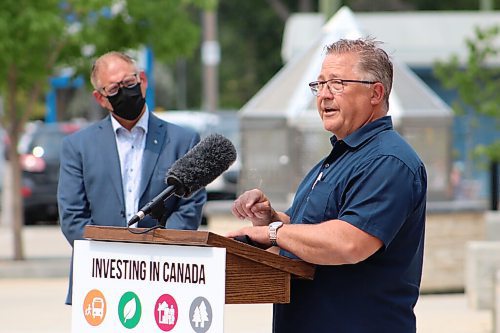 Grant Burr / Winnipeg Free Press
Southeast Events Centre President Grant Lazaruk discusses plans for the $42.5 million facility in Steinbach on Monday, July 26, 2021.