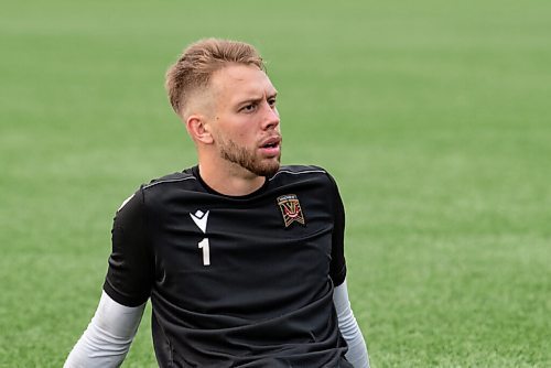 ALEX LUPUL / WINNIPEG FREE PRESS  

Valour FC goalkeeper Jonathan Sirois is photographed during practice at St. Vital Memorial Park in Winnipeg on Friday, July, 30, 2021.