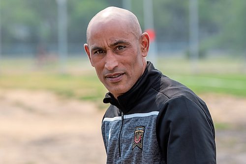 ALEX LUPUL / WINNIPEG FREE PRESS  

Valour FC assistant coach Damian Rocke is photographed during practice at St. Vital Memorial Park in Winnipeg on Friday, July, 30, 2021.