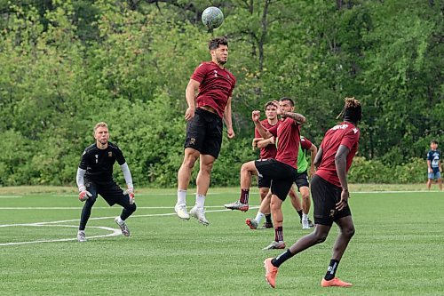 ALEX LUPUL / WINNIPEG FREE PRESS  

Valour FC attacker Austin Ricci is photographed during practice at St. Vital Memorial Park in Winnipeg on Friday, July, 30, 2021.