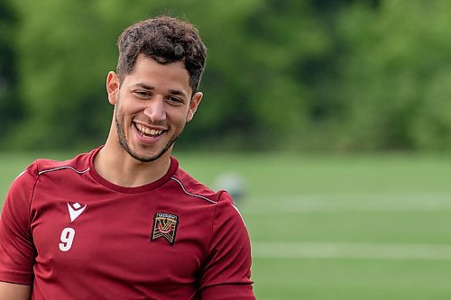 ALEX LUPUL / WINNIPEG FREE PRESS  

Valour FC attacker Austin Ricci is photographed during practice at St. Vital Memorial Park in Winnipeg on Friday, July, 30, 2021.