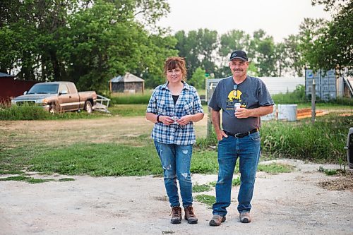 MIKAELA MACKENZIE / WINNIPEG FREE PRESS

Judy and Roger Stearns pose for a portrait at Black Bear Rescue Manitoba near Stonewall on Wednesday, July 7, 2021. For Eva Wasney story.
Winnipeg Free Press 2021.