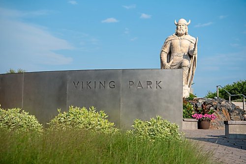 ALEX LUPUL / WINNIPEG FREE PRESS  

The Gimli Viking Statue and the newly renovated Viking Park are photographed on Friday, July, 30, 2021.